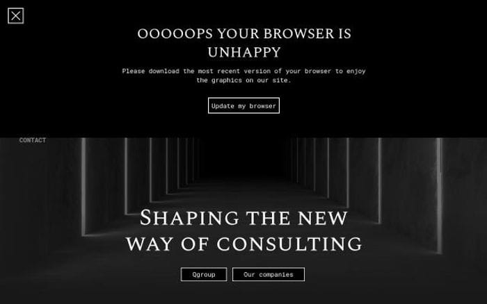 Q website preview
