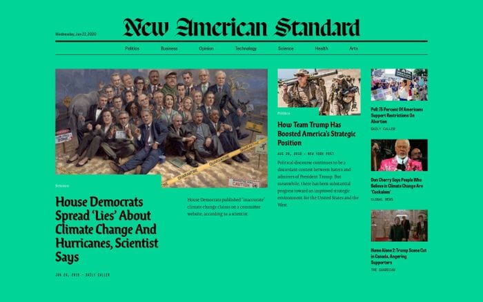New American standard website preview