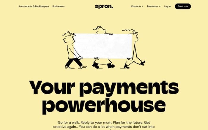 Apron website preview
