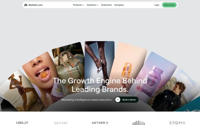 Marketer website preview