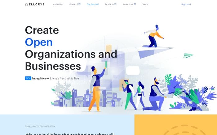 Ellcrys website preview
