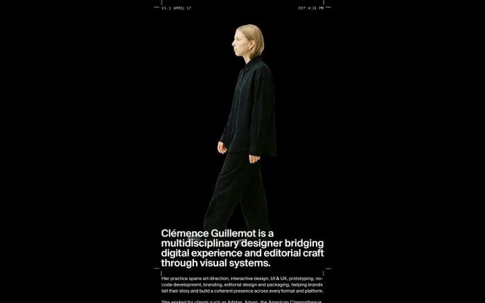 Clémence Guillemot website preview