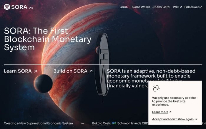 Sora website preview