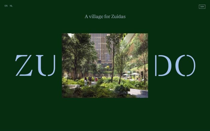 Zudo website preview