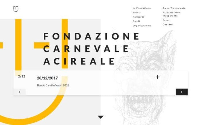 Fondazionecarnevaleacireale website preview