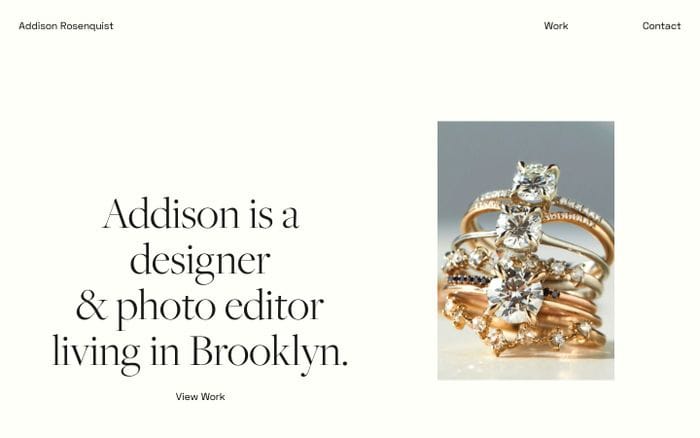 addison rosenquist website preview