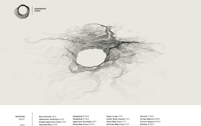 generated-space website preview
