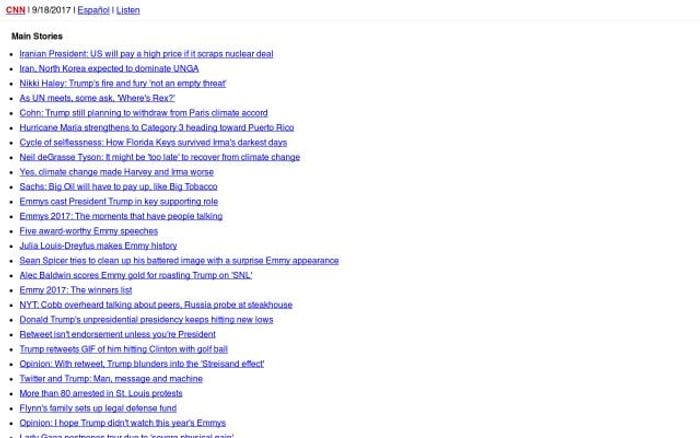 Cnn website preview