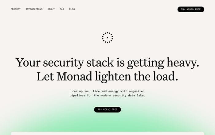 Monad website preview