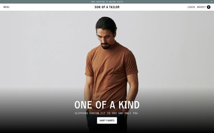 Son of a Tailor website preview