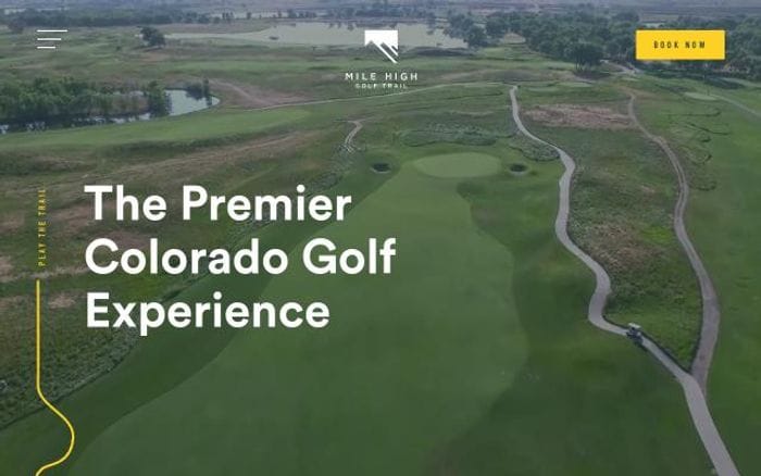 Milehighgolftrail website preview