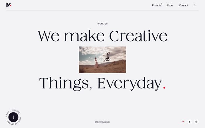 Magnetism website preview