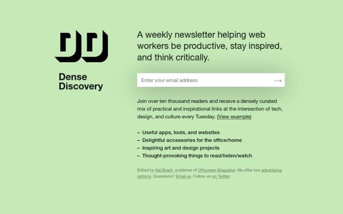 Densediscovery website preview