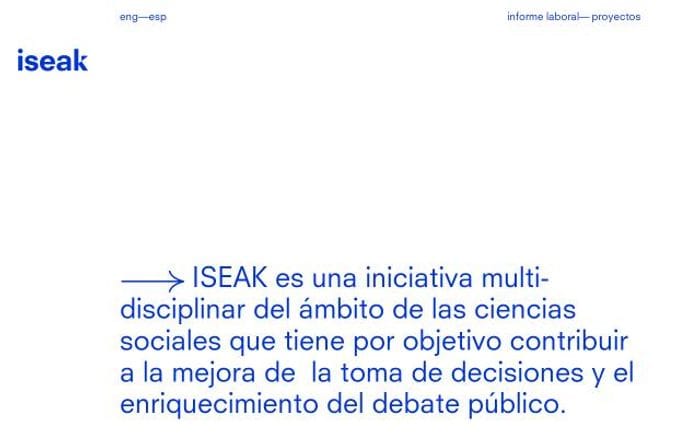Iseak website preview