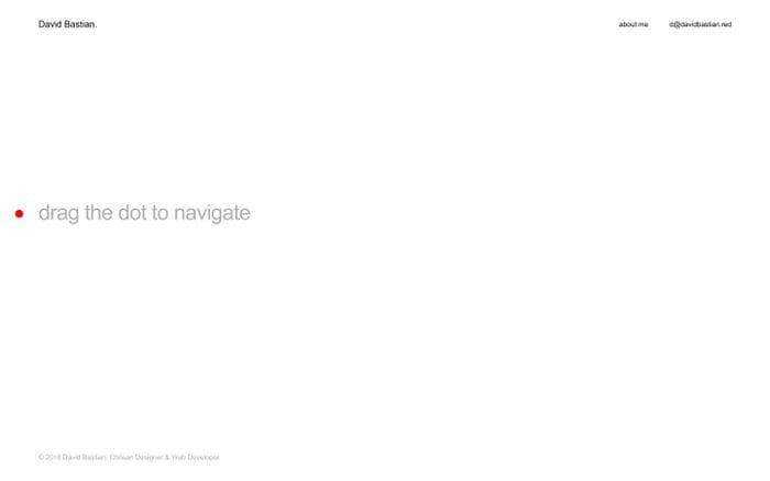 David Bastian. Chilean Designer & Web Developer. website preview