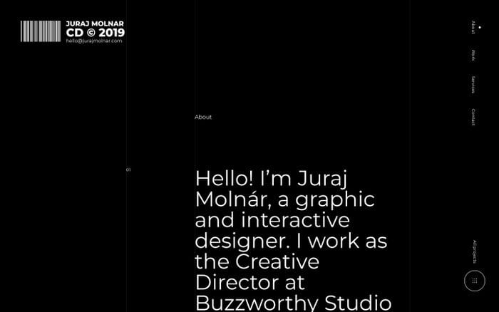 Juraj Molnár — Digital Designer website preview
