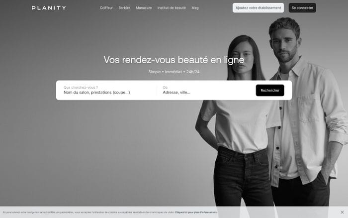 Planity website preview