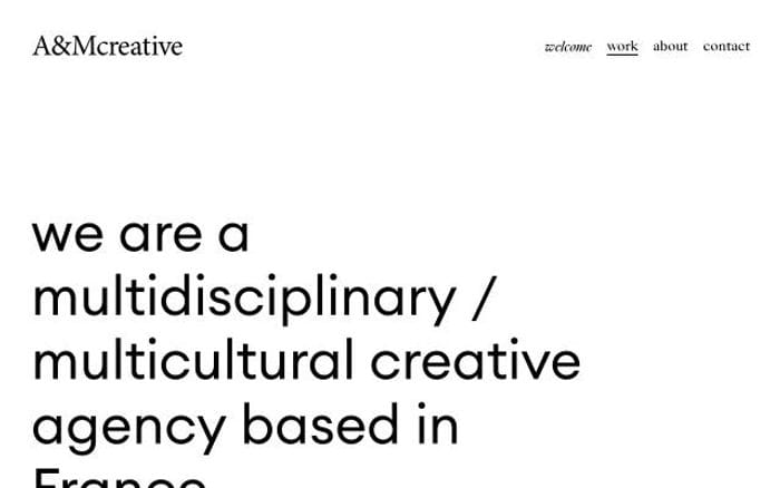 Amcreativeparis website preview