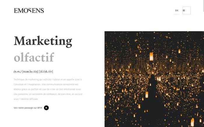 Emosens website preview