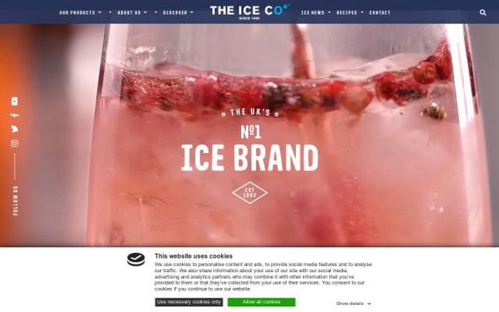 Theiceco website preview