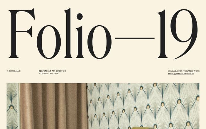 Thibaud Allie website preview