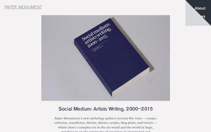 Papermonument website preview