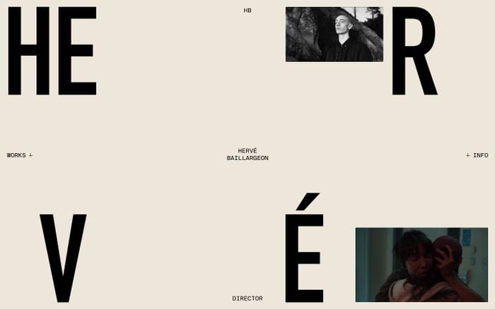 Hervé Baillargeon website preview