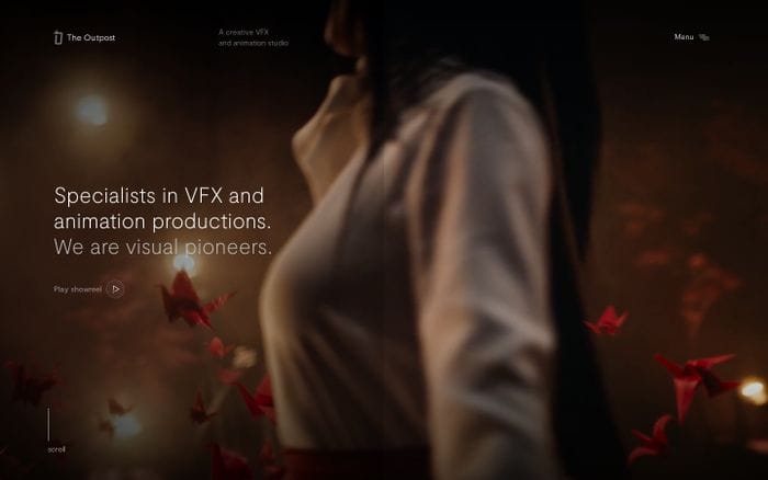 The Outpost – Specialists in VFX and animation productions. website preview