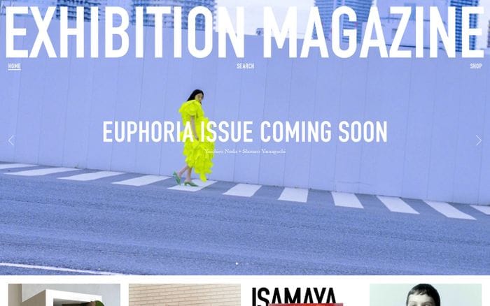 Exhibition Magazine website preview