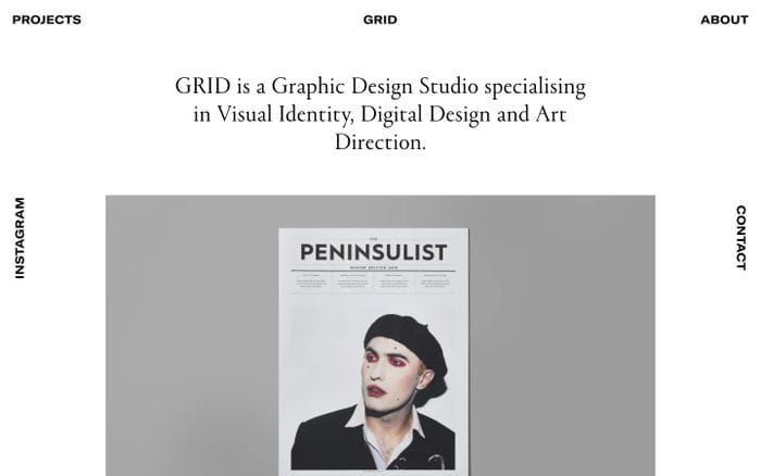 Grid website preview