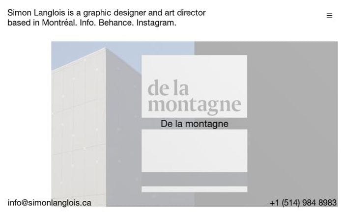 Simonlanglois website preview