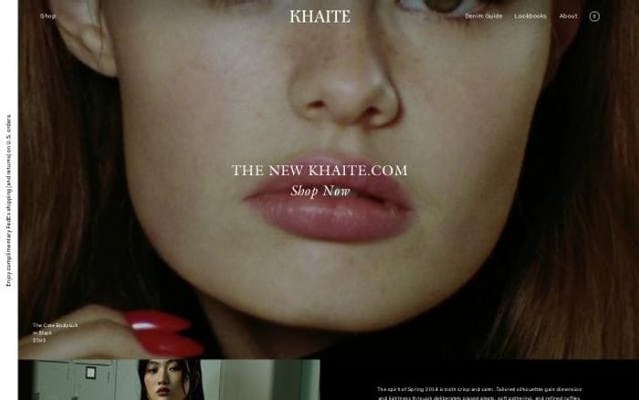 Khaite website preview