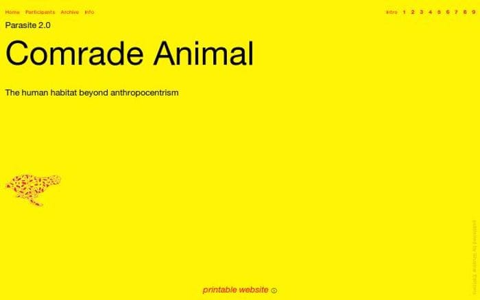 Comradeanimal website preview