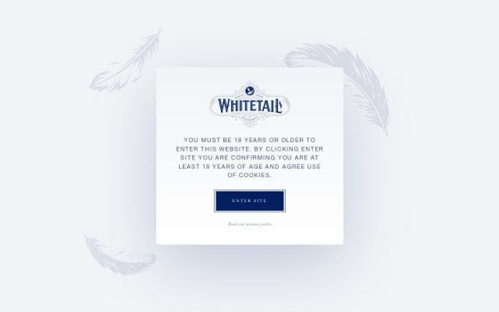 Whitetailgin website preview
