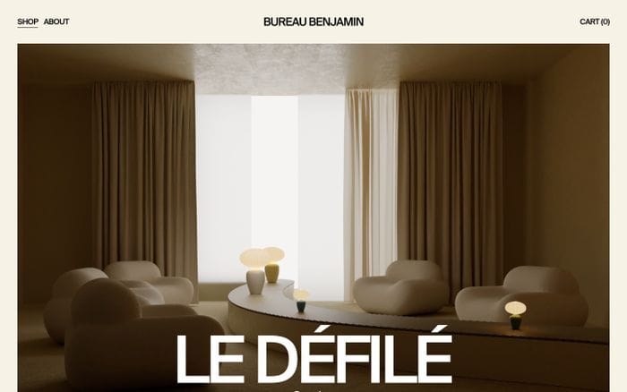 Bureau Benjamin website preview