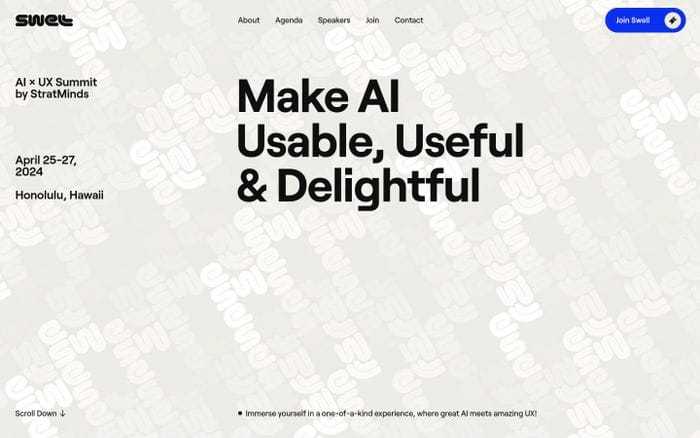 Swell AI website preview