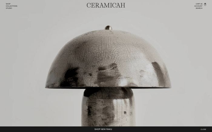 Ceramicah website preview