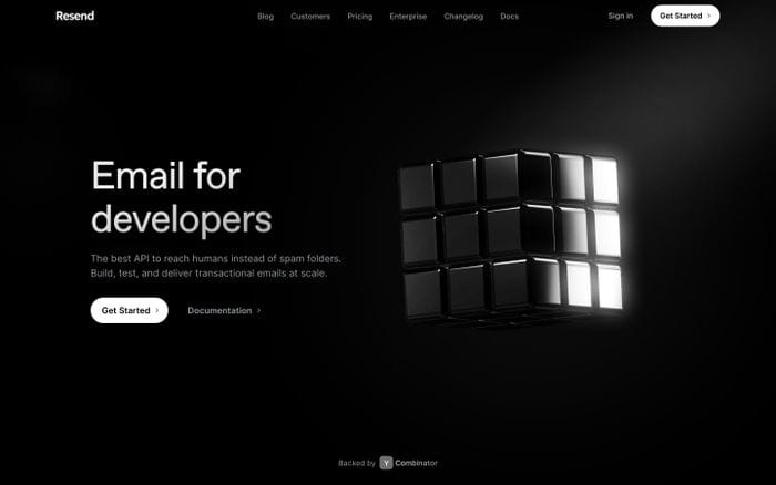 Resend website preview