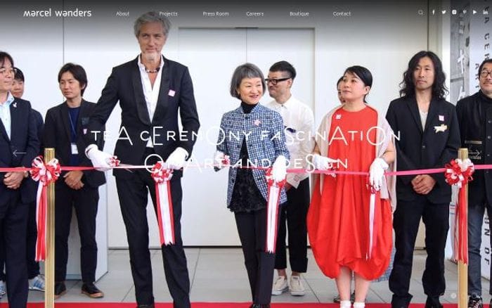 Marcelwanders website preview