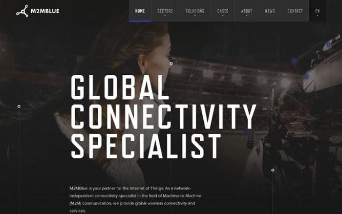 M2mblue website preview