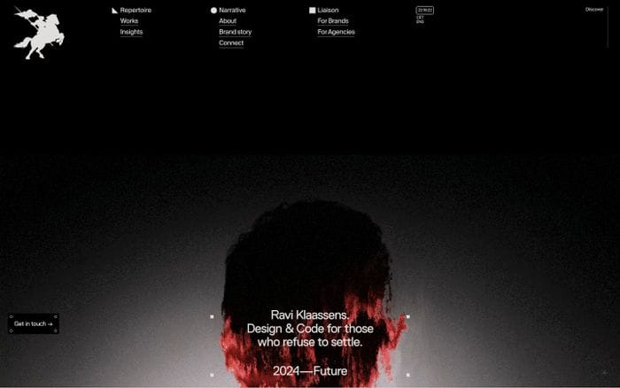 Ravi Klaassens website preview
