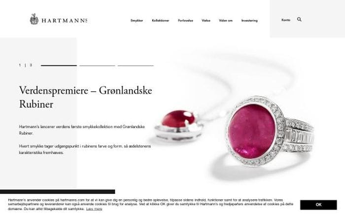 Hartmanns website preview