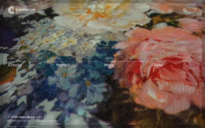 Euro-decor website preview