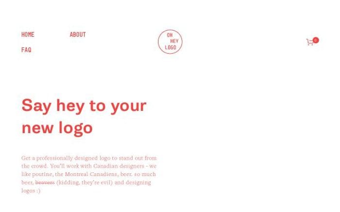 Ohheylogo website preview