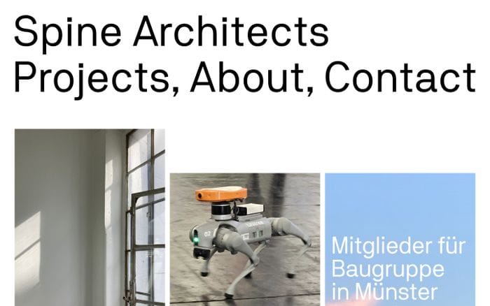 Spine architects website preview