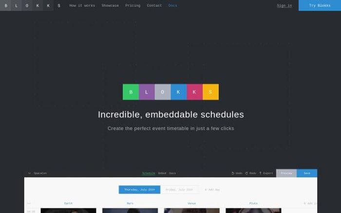 Blokks website preview