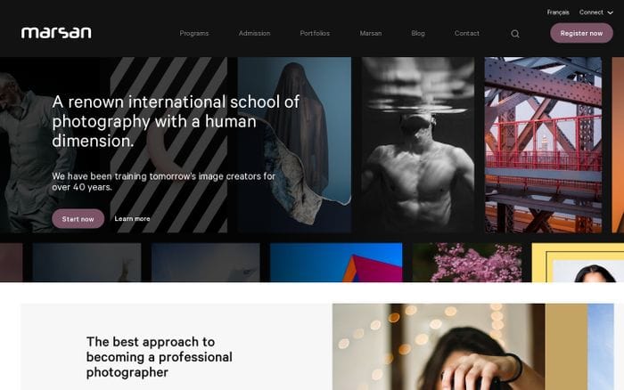 Collège Marsan website preview