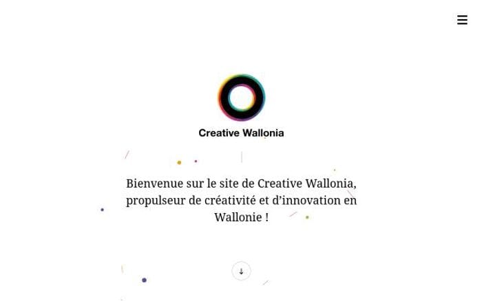 Creativewallonia website preview