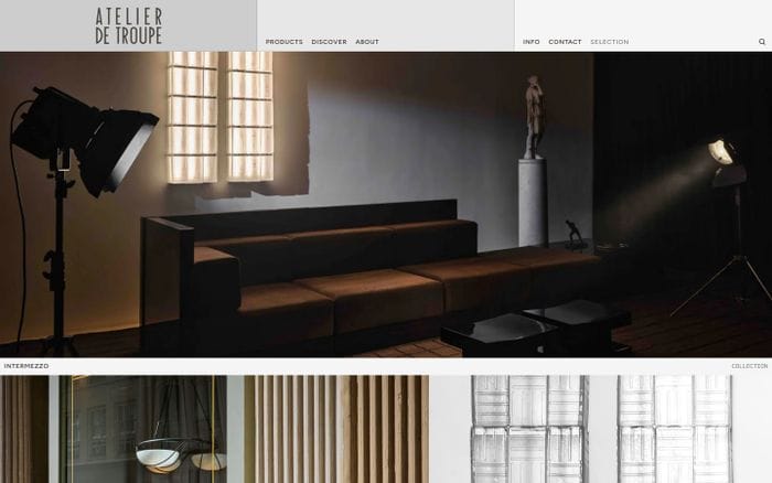 Atelier de Troupe website preview
