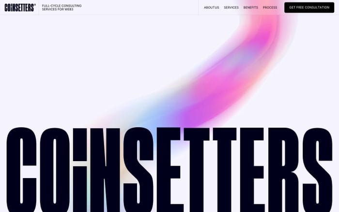 Coinsetters website preview